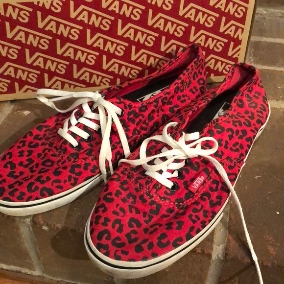 red leopard vans
